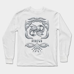 Pisces Zodiac Sign Long Sleeve T-Shirt